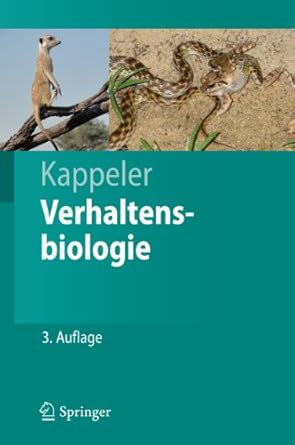 verhaltensbiologie 1st edition peter m kappeler 3642206522, 978-3642206528