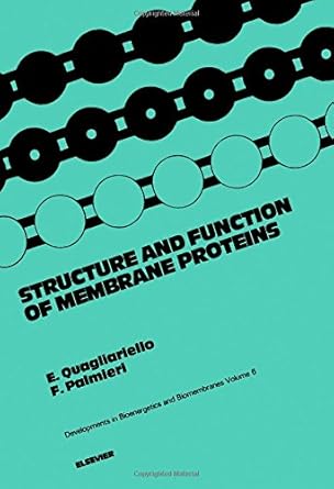 structure and function of membrane proteins proceedings of the international symposium on structure and