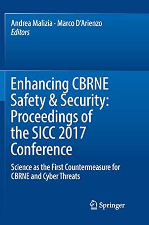 enhancing cbrne safety and security proceedings of the sicc 2017 conference science as the first
