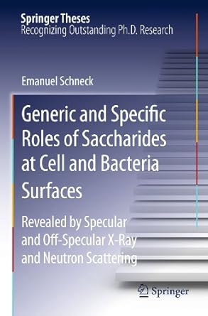 generic and specific roles of saccharides at cell and bacteria surfaces revealed by specular and off specular