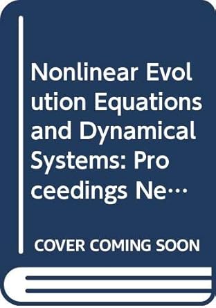 nonlinear evolution equations and dynamical systems proceedings needs 91 baia verde gallipoli italy 19 29