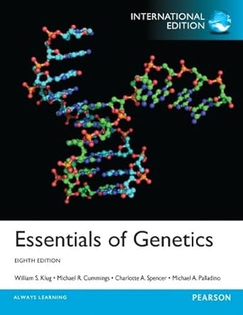 essentials of genetics 1st edition william s klug 0321877829, 978-0321877826