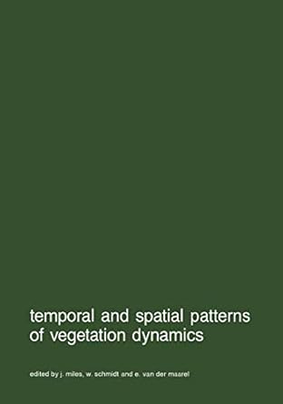 temporal and spatial patterns of vegetation dynamics 1st edition j miles ,w schmidt ,e van der maarel