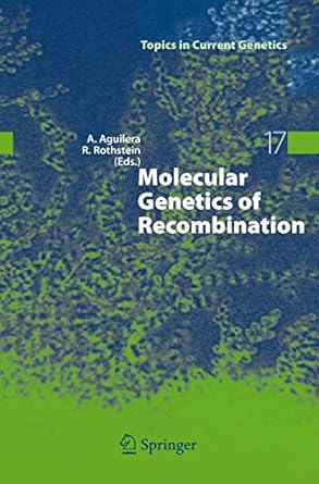 molecular genetics of recombination 1st edition andres aguilera ,rodney rothstein 3540710205, 978-3540710202