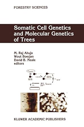 somatic cell genetics and molecular genetics of trees 1st edition m r ahuja ,wout boerjan ,david b neale