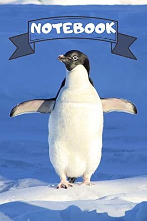 notebook blank lined notebook with penguin 1st edition john publish 1093702176, 978-1093702170