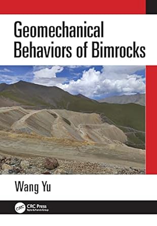 geomechanical behaviors of bimrocks 1st edition wang yu 0367725967, 978-0367725969