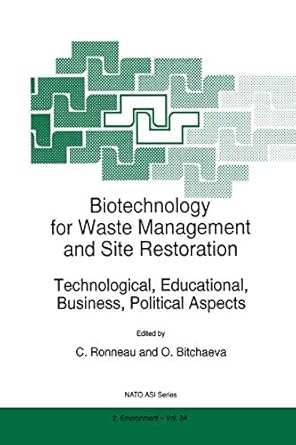 biotechnology for waste management and site restoration technological educational business political aspects