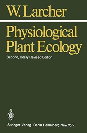 physiological plant ecology 1st edition walter larcher 3540097953, 978-3540097952