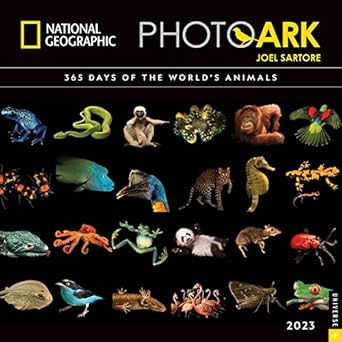 national geographic photo ark 2023 wall calendar 365 days of the worlds animals 1st edition joel sartore