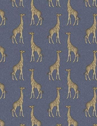 giraffe notebook 8 5 x 11 composition note book college ruled for school supplies home or work gift idea for