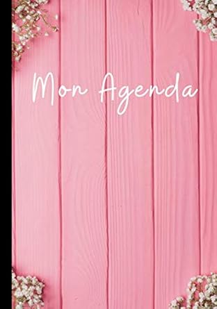 mon agenda planning organise par semaines colore et fantaisie carnet fleuri 60 semaines au format 7 10 pouces