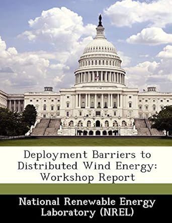 deployment barriers to distributed wind energy workshop report 1st edition national renewable energy