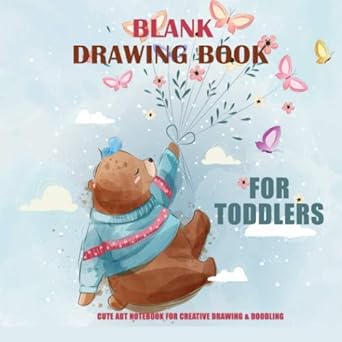 blank drawing book for toddlers cute art notebook for creative drawing and doodling square drawing book for