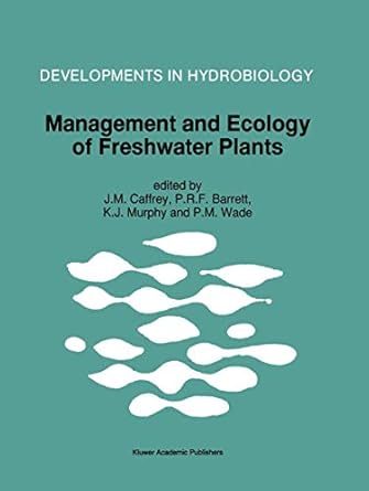management and ecology of freshwater plants proceedings of the 9th international symposium on aquatic weeds