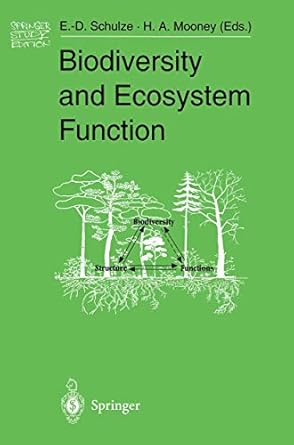 biodiversity and ecosystem function 1st edition ernst detlef schulze ,harold a mooney 3540581030,