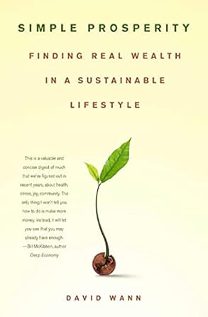 simple prosperity finding real wealth in a sustainable lifestyle 1st edition david wann 0312361416,