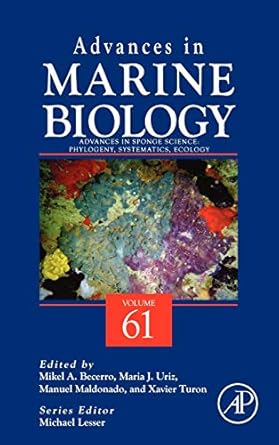 advances in sponge science phylogeny systematics ecology 1st edition mikel becerro 0123877873, 978-0123877871
