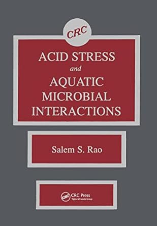 acid stress and aquatic microbial interactions 1st edition salem rao 0849351685, 978-0849351686