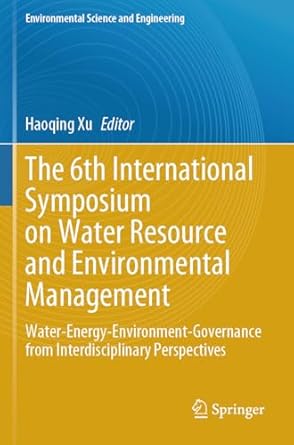 the 6th international symposium on water resource and environmental management water energy environment