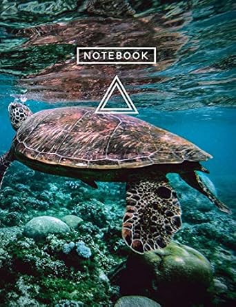 aesthetic art journaling summer themed/ocean adventure composition book 150 college ruled pages underwater