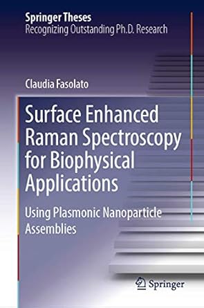 surface enhanced raman spectroscopy for biophysical applications using plasmonic nanoparticle assemblies 1st