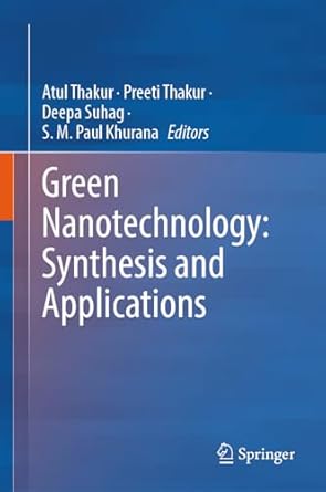 green nanotechnology synthesis and applications 1st edition atul thakur ,preeti thakur ,deepa suhag ,s m paul