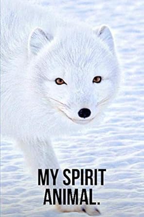 my spirit animal smiling arctic fox journal 1st edition golding notebooks 1082583502, 978-1082583506