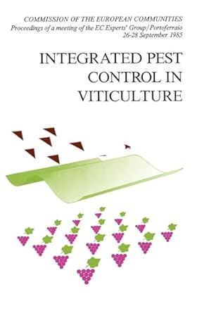 integrated pest control in viticulture 1st edition r cavalloro 9061917492, 978-9061917496