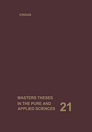 masters theses in the pure and applied sciences accepted by colleges and universities of the united states