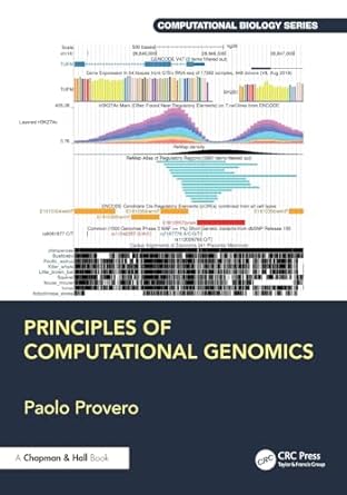 principles of computational genomics 1st edition paolo provero 1032583991, 978-1032583990
