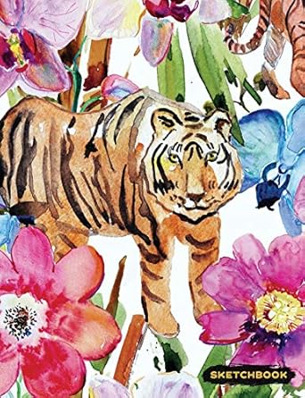 sketchbook tiger blank sketch paper creative artist drawing composition notebook 1st edition enchanted willow