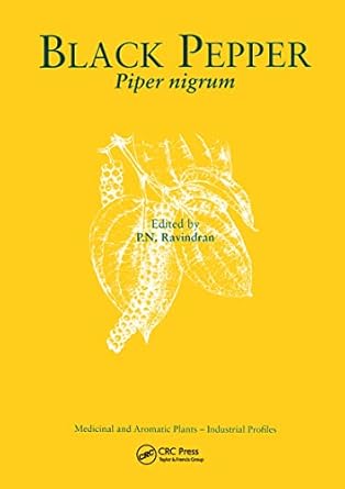 black pepper piper nigrum 1st edition p n ravindran 9057024535, 978-9057024535