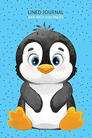 baby penguin lined journal 100 page lined journal 6x9 inch 1st edition elitic limited 1670445739,
