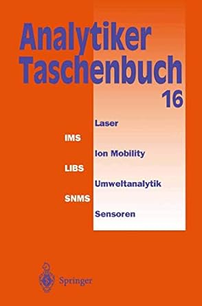 analytiker taschenbuch 1st edition helmut gunzler ,a mufit bahadir ,rolf borsdorf ,klaus danzer ,wilhelm