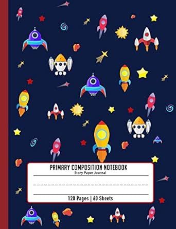 primary composition notebook story paper journal dashed midline with picture space school exercise book 120