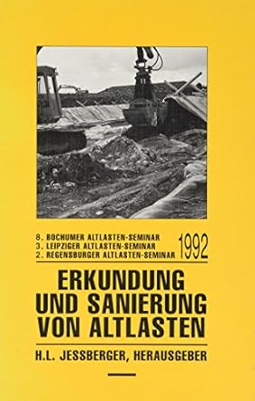 erkundung und sanierung von altlasten 1st edition jessberger h l 9054100435, 978-9054100430