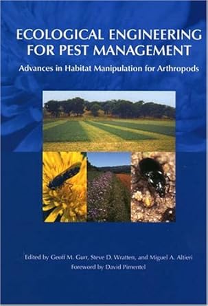 ecological engineering for pest management advances in habitat manipulation for arthropods 1st edition geoff