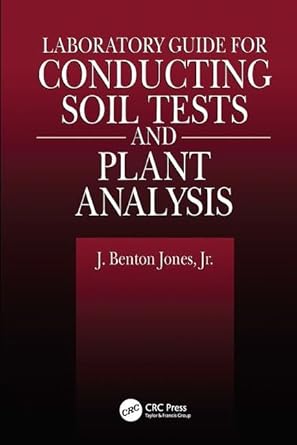 laboratory guide for conducting soil tests and plant analysis 1st edition jr jones 1138424382, 978-1138424388
