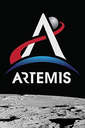 artemis nasa artemis program logo light we are going moon to mars 2024 notebook journal diary 1st edition