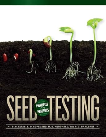 seed testing principles and practices 1st edition sabry g elias ,lawrence o copeland ,miller b mcdonald ,riad