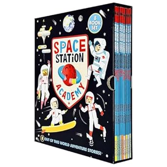 space station academy series collection 8 books set by sally spray 1st edition sally spray 9124374660,