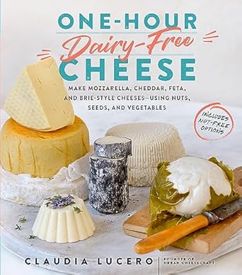 one hour dairy free cheese make mozzarella cheddar feta and brie style cheeses using nuts seeds and