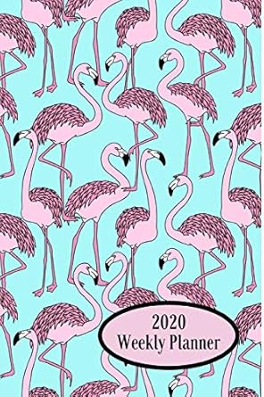 2020 weekly planner flamingo january 1 2020 december 31 2020 6 x 9 1st edition atkins avenue books