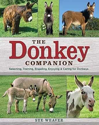the donkey companion selecting training breeding enjoying and caring for donkeys 1st edition sue weaver