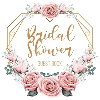 bridal shower guest book empty pages with pink roses bouquet cover design beautiful plain page designs for