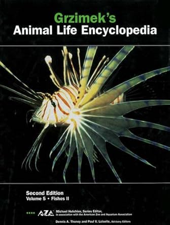 grzimeks animal life encyclopedia vol 5 fishes ii 1st edition michael hutchins 0787657816, 978-0787657819