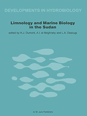 limnology and marine biology in the sudan 1st edition henri j dumont ,a i el moghraby ,l a desougi