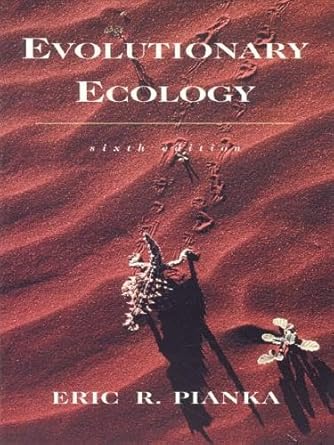 evolutionary ecology 1st edition eric r pianka 0321042883, 978-0321042880