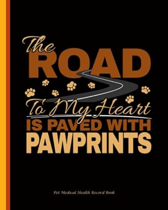 pet medical health record book puppy dog quote journal tracker notebook for immunizations medications daily